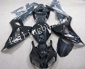Black abs injection mold bodywork fairing kit for honda cbr1000rr 2006 2007
