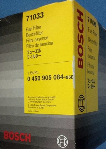 Bosch 71033 fuel filter 0.450.905.084-85e nib fits various porsche &amp; bmw models
