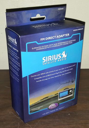 Sirius satellite radio fm direct car adapter model  new in box nib oem