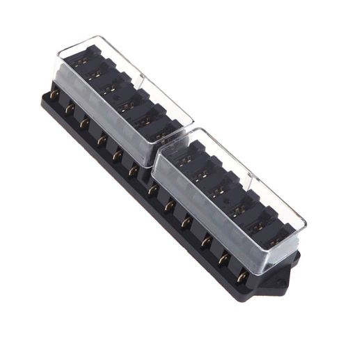 Car truck auto van 12 way circuit standard ato blade fuse box block holder 12v