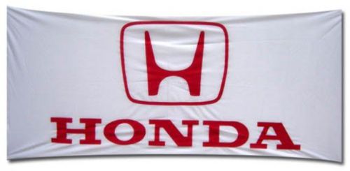Honda auto white banner flag limited 5x3 ft