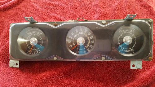 1968 ford torino gt/fairlane/cobra instrument cluster (black)