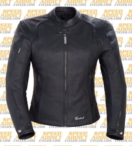 Cortech lnx black ladies leather jacket size x-large