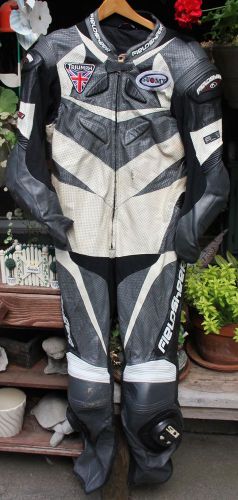 One piece leather riding suit