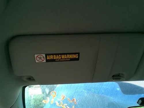 Driver left sun visor without illumination fits 09-14 fit 230837