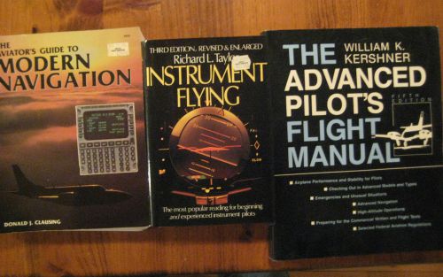 3 advanced pilot training reference books navigation, ifr &amp; advanced pilot