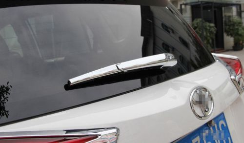 Abs chrome rear window wiper nozzle cover trim for toyota rav4 2013 2014 + new