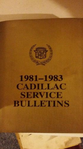 1981-1983 cadillac factory dealer service repair bulletins manual deville coupe