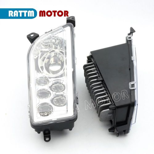 2pcs new chrome 40w 25w led headlight 6000k for polaris rzr 900 xp1000 2014-2016