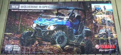 Yamaha wolverine r spec dealership/garage banner  95" x 48" new