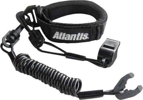 Atlantis a2109pfw pro floating wrist lanyard blk w/whistle