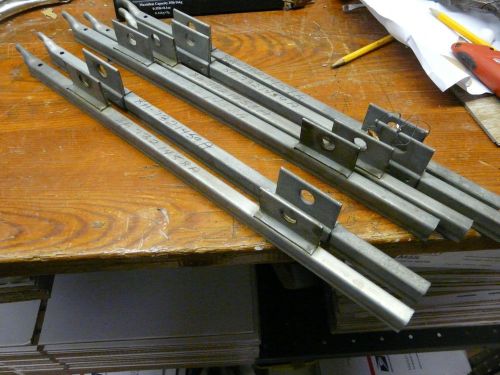 Nos 1949 ford sedan front door window riser channels fomoco sold lh or rh