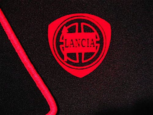 Black/red vel. trunk mat for lancia fulvia coupe s1