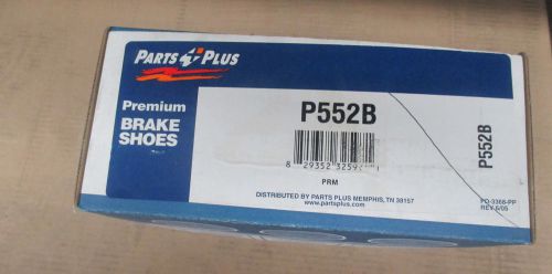 Brand new parts plus p552b rear brake shoe set, fits vehicles listed on chart