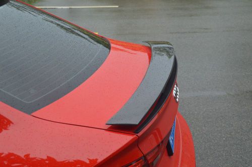 Real carbon fiber rear spoiler wing lip fit for audi a3 s3 4-doors sedan 2014 up