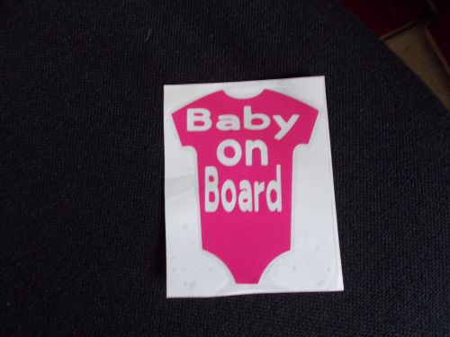 Baby on board - vinyl sticker - 4 x 4