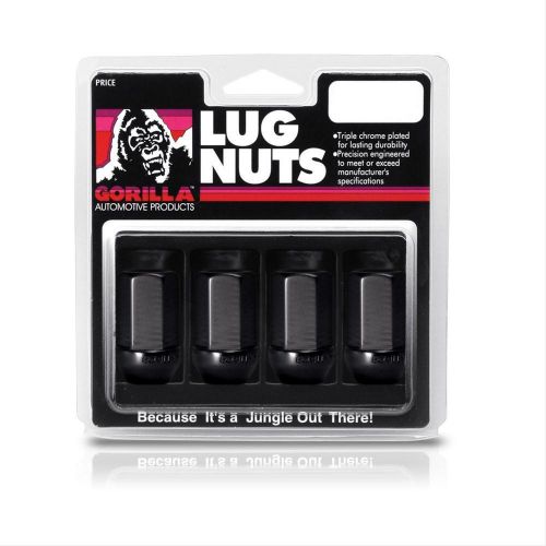 Gorilla lug nuts 12mm x 1.50 conical seat - 60 degree set of 4 black 44137bk