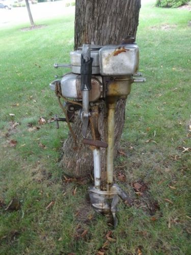 Antique outboard motor omc evinrude milwuakee 1930s art deco 4156 01414 sportwin