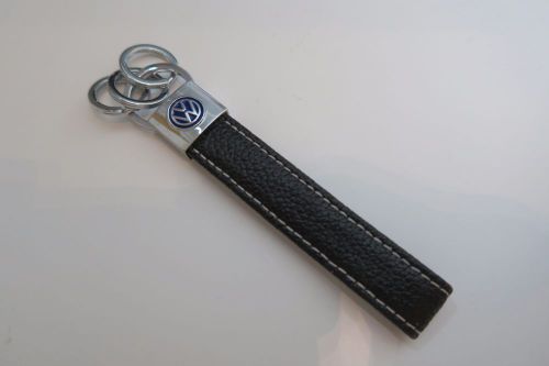 Volkswagen vw golf polo gti key leather chain 3 rings free shipping