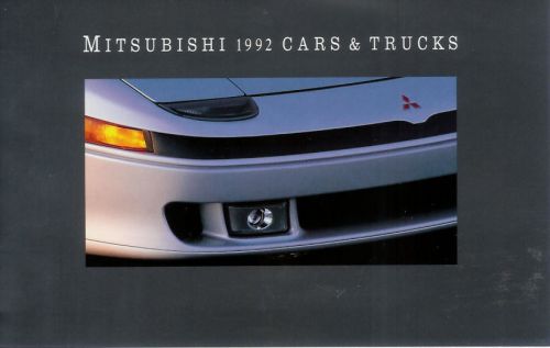 1992 mitsubishi brochure  3000gt diamante montero expo eclipse galant mirage max