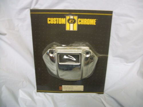 Custom chrome headlight visor w/cutout, xl &amp; fx model, new old stock 19-642