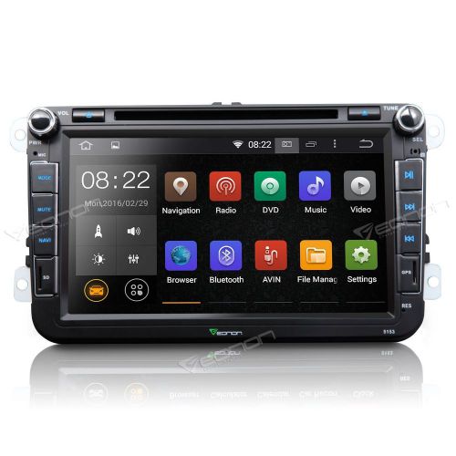 Gps navigation 8&#034; android car stereo cd dvd player radio wifi usb for vw seat