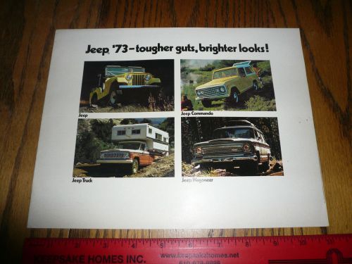 1973 jeep cj-5 cj-6 wagoneer commando gladiator sales brochure -