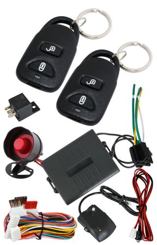 12v 2 remote controls universal car alarm security system shocking sensor /2236