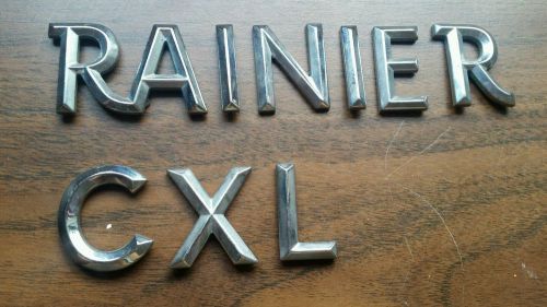 04-07 buick rainier cxl rear gate tailgate letters oem nameplate emblem set tags