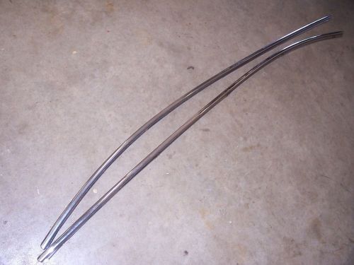 1958 chevrolet belair biscayne 4 door sedan roof drip rail trim molding pair