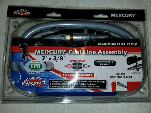 Mercury fuel line assembly - 7' x 3/8"