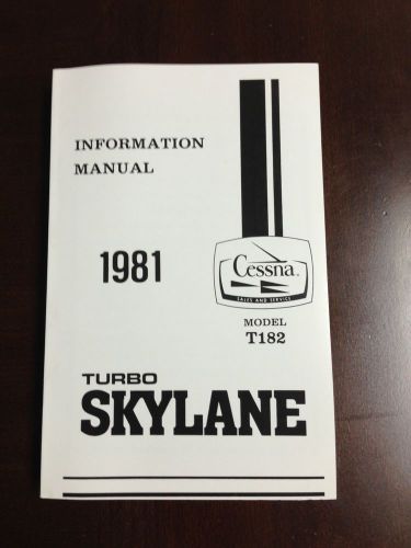 1981 turbo cessna t182 skylane information manual