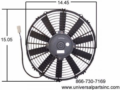 14&#034; spal medium profile electric puller fan 30101509 va08-ap51c-23a