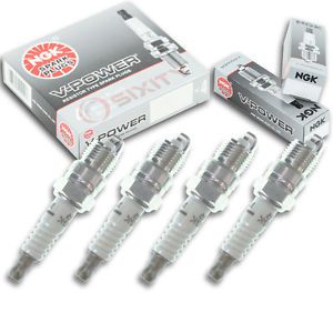 4pcs 91-95 indmar 5.0l v8 200 ngk v-power spark plugs ford 302 cid kit set vg