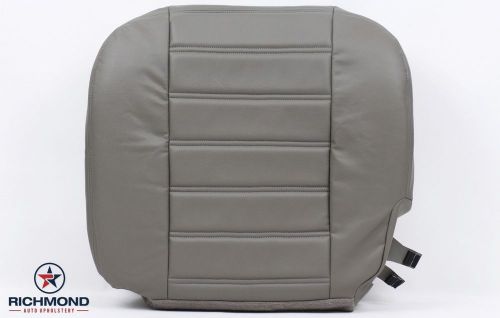 03-07 hummer h2 -driver side bottom replacement leather seat cover gray wheat