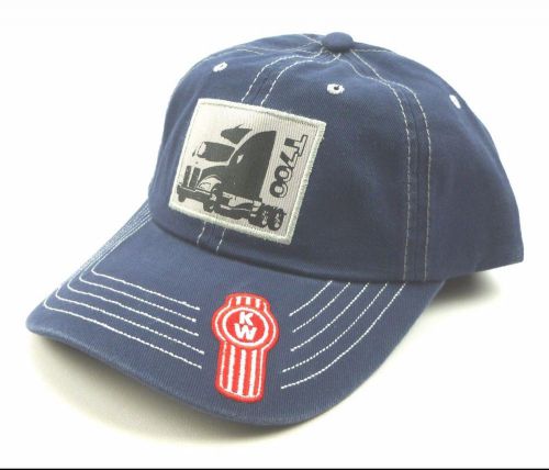 Buy Kenworth Truckers Strapback Hat Cap with T 700 Patch Blue NEW w/Tag ...