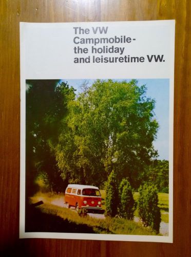 Original 1974 vw campmobile type 2 volkswagen brochure / prospekt eng