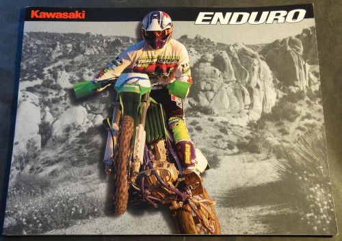 1995 kawasaki motorcycle enduro sales brochure 6 pages  (724)