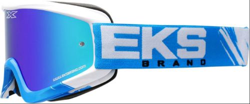 Eks x fade volcano goggles blue/white