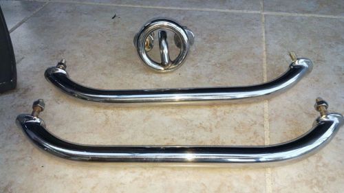Boat ski tow rail and 2 hand rails stainless steel
