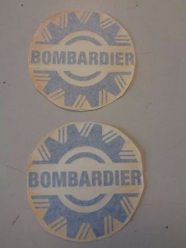 Bombardier decal pair ( 2 ) blue 6 1/2&#034; marine boat