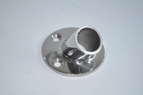 Boat hand rail fittings 60 degree 7/8&#034; round base marine stainless steel