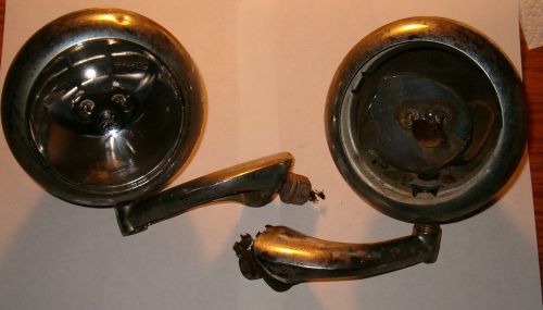 Studebaker pair driving spot or headlights with mounting brackets used cool nice