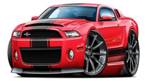 2010-14 ford mustang shelby cobra super snake wall graphic garage art decor new