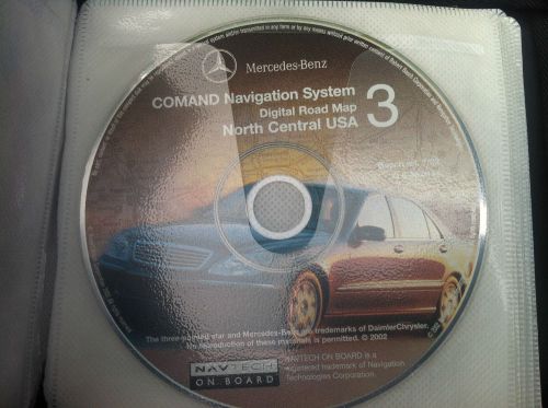 Mercedes comand navigation system map disk cd north central usa oem