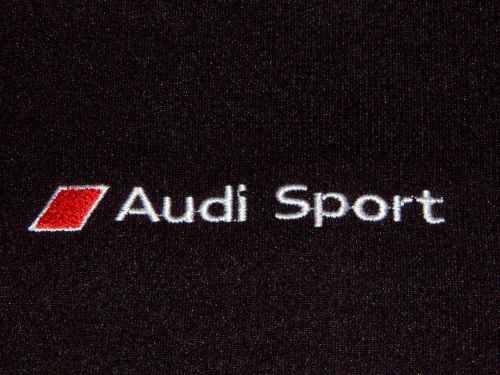 Audi collection audi sport v-neck t-shirt w/dual logo embroidery usa size m nib!