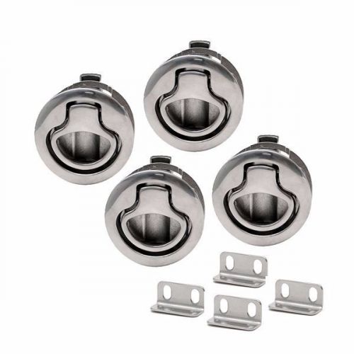 Southco m1-63-8 2 inch stainless flush pull boat hatch latch (set of 4)