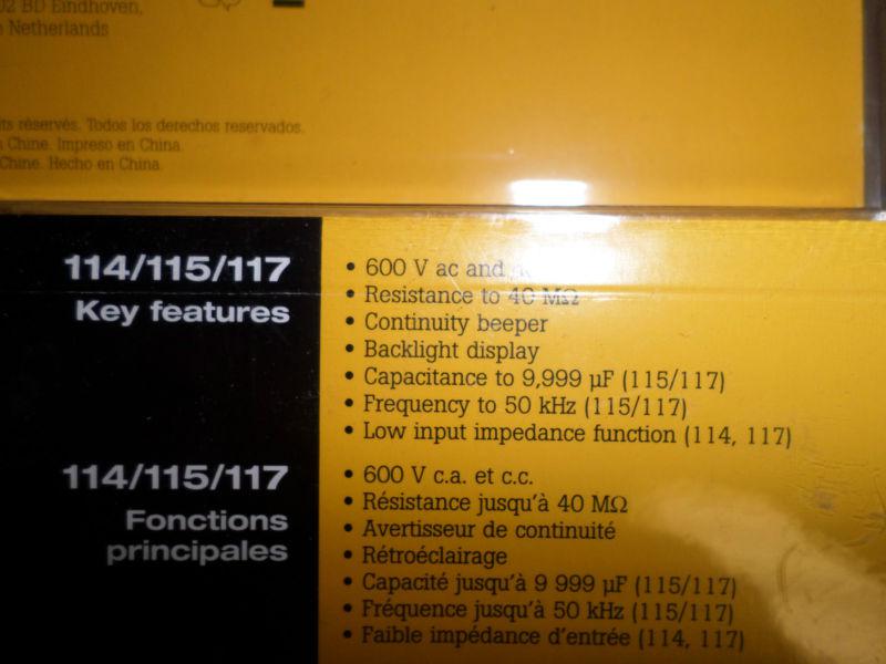 Fluke 115 Compact True-RMS Digital Multimeter: Brand New - Free Shipping!!, US $0.01, image 2
