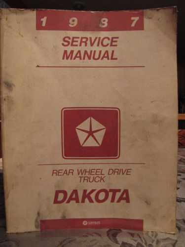 1987 dodge truck oem dealer service shop repair manual book catalog dakota 2x4