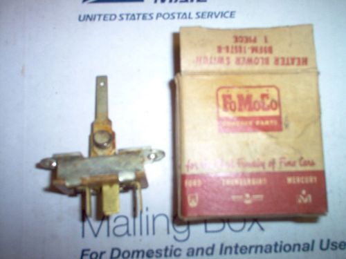Nos heater blower switch 1959 mercury